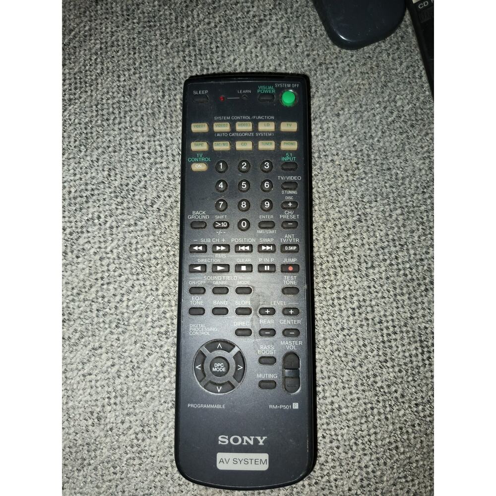 Sony RM-P501 AV Receiver System Commander Remote Control Programmable OEM Tested - Picture 7 of 7